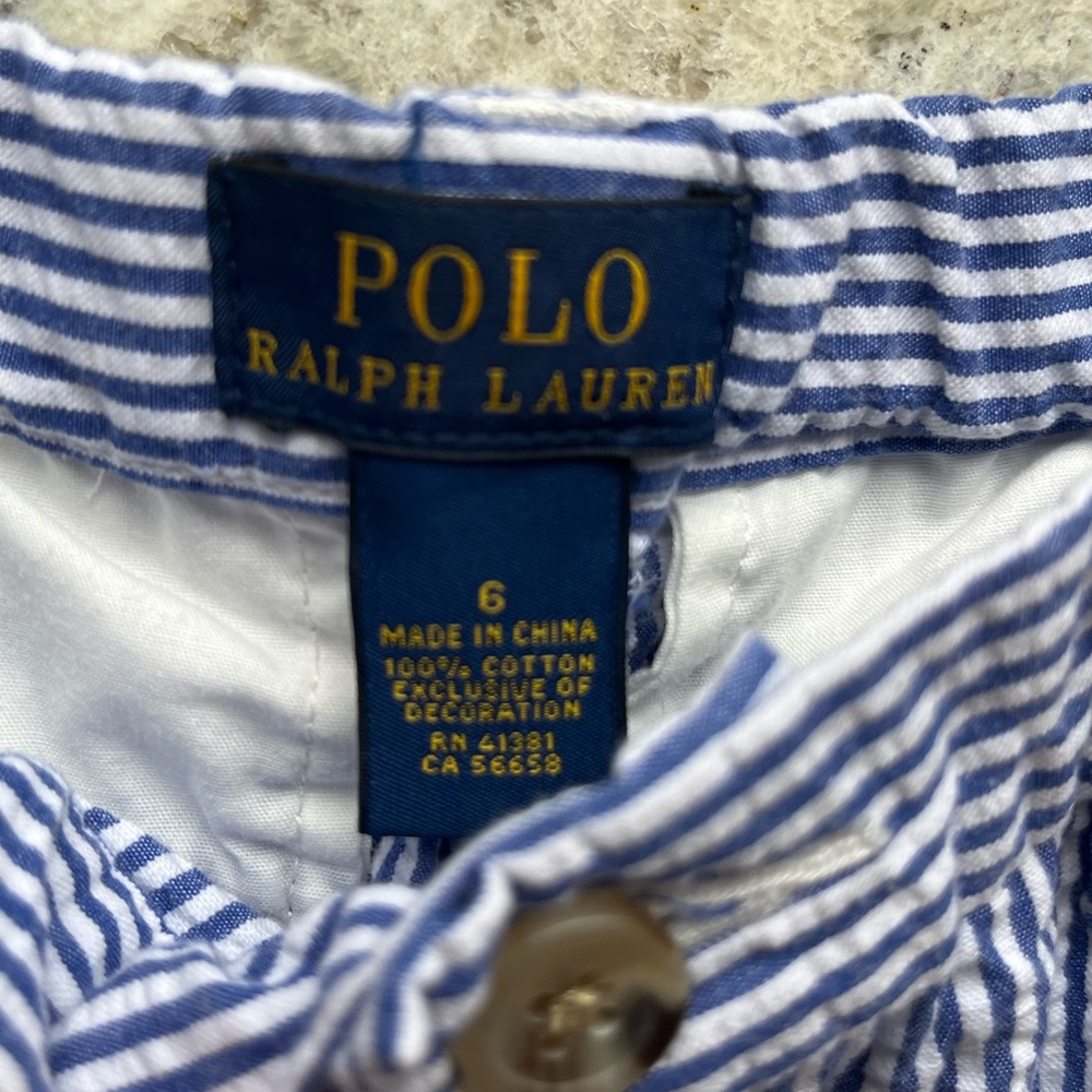 Boys Ralph Lauren Preppy Lot- 2 polos and seersucker shorts - Picture 4 of 5